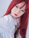 Mireha - Sex doll japonaise en silicone aux cheveux rouges