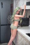 Nerelle - Sex doll skinny aux cheveux verts