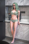Nerelle - Sex doll skinny aux cheveux verts