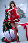 Neva - Sex doll brune en tenue de Noël sexy