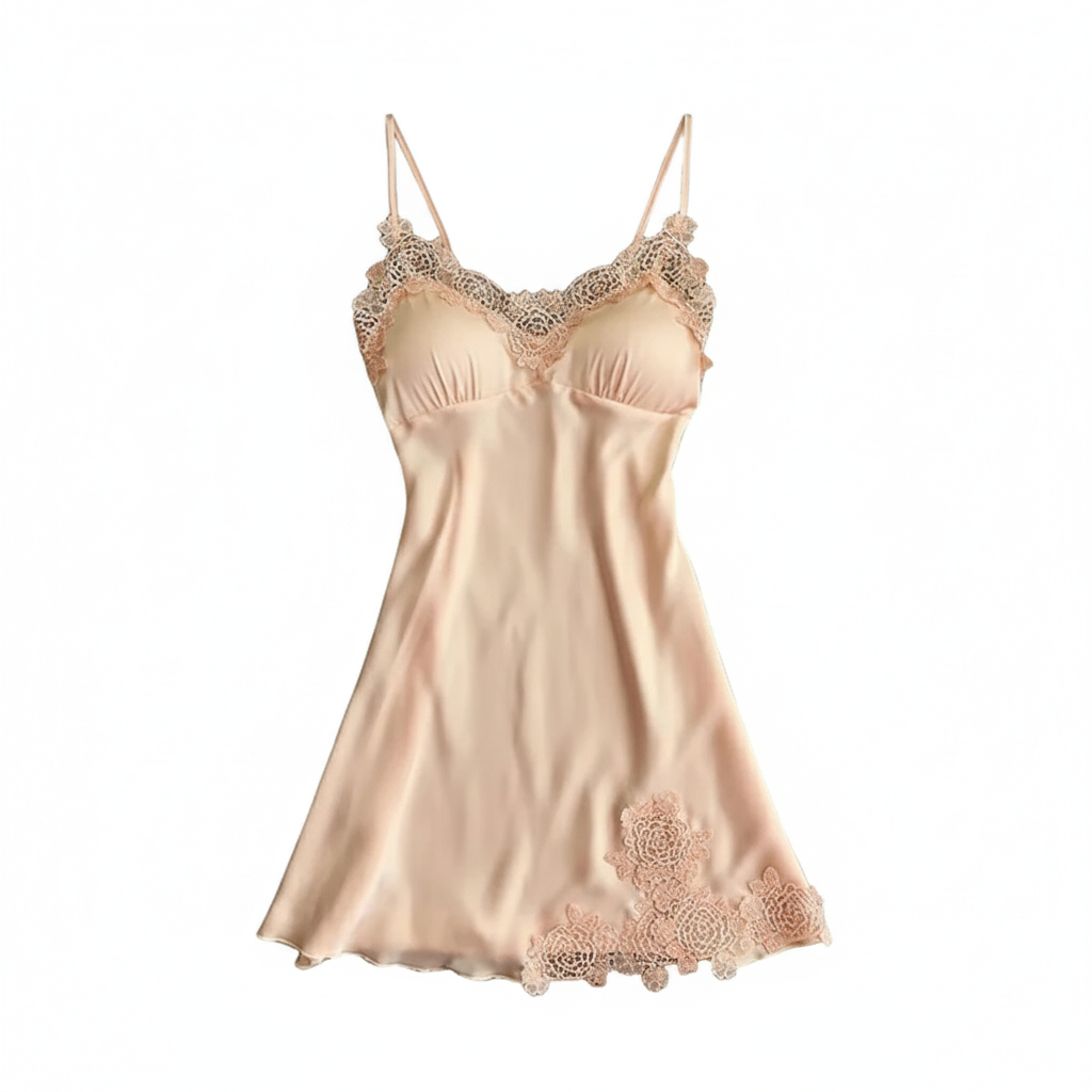 Nuisette en dentelle beige pour sex doll