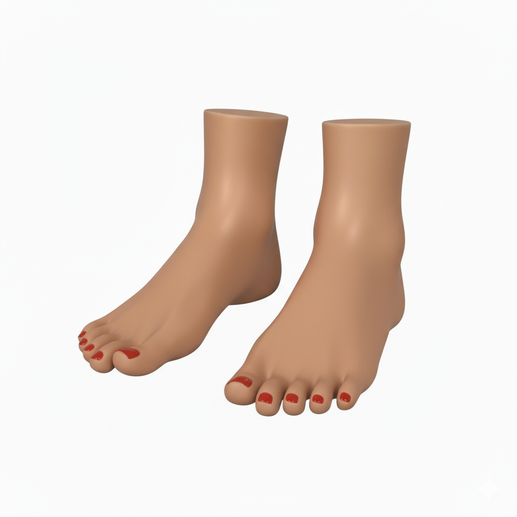 Pieds réalistes de sex doll en TPE