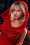 Rossella - Sex doll blonde en robe rouge passion