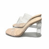 Sandales à talons transparents pour sex doll