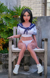 Selina - Sex doll brune aux yeux bleus de 125 cm