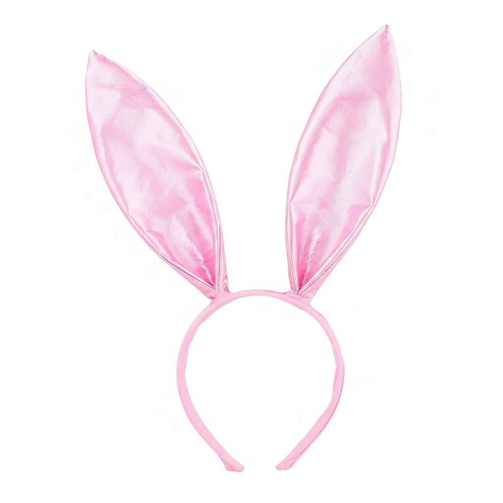 Serre-tête oreilles de lapin rose pour sex doll