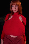 Soline - Sex doll rousse aux formes XXL en silicone