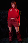 Soline - Sex doll rousse aux formes XXL en silicone