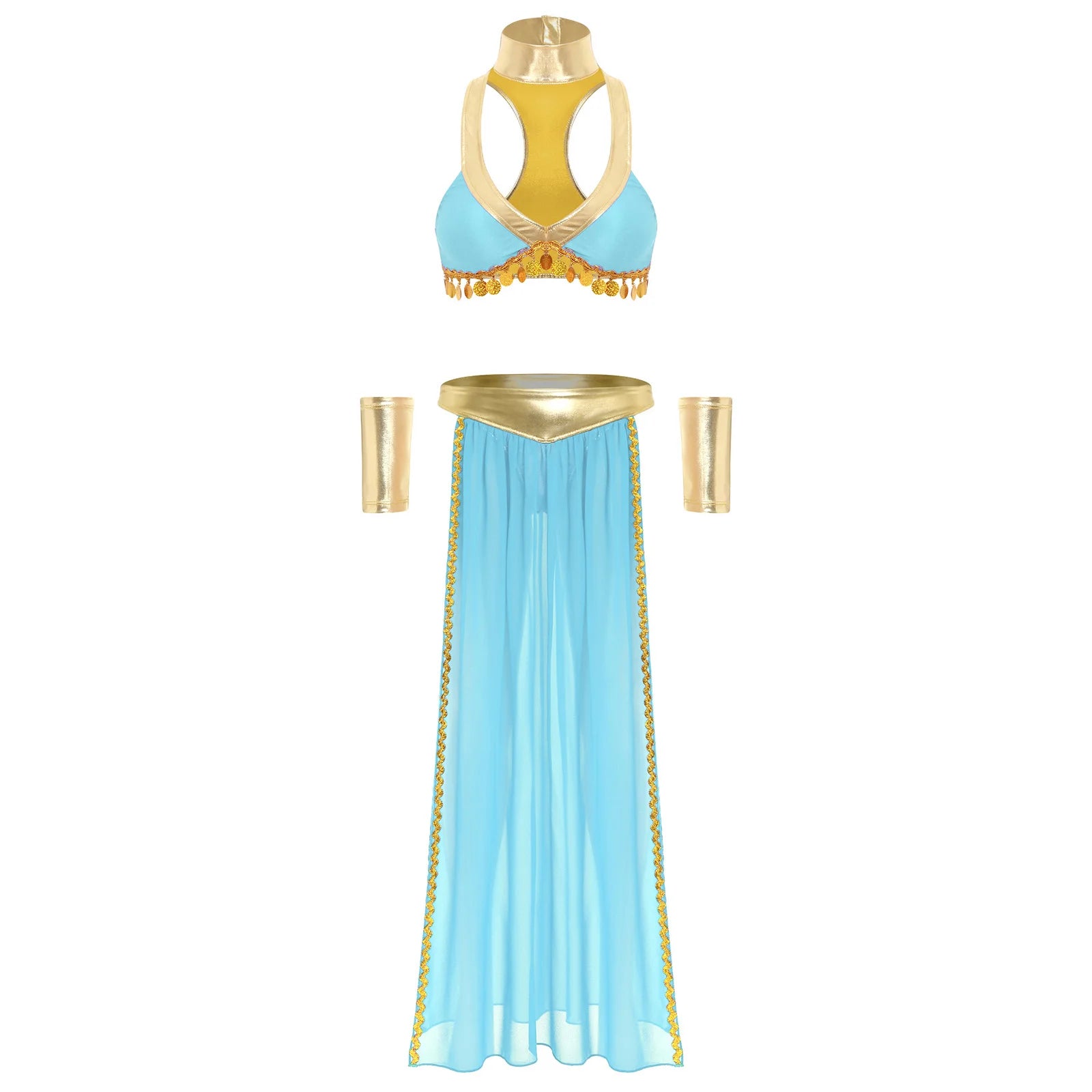 Tenue de Cléopâtre bleue pour sex doll