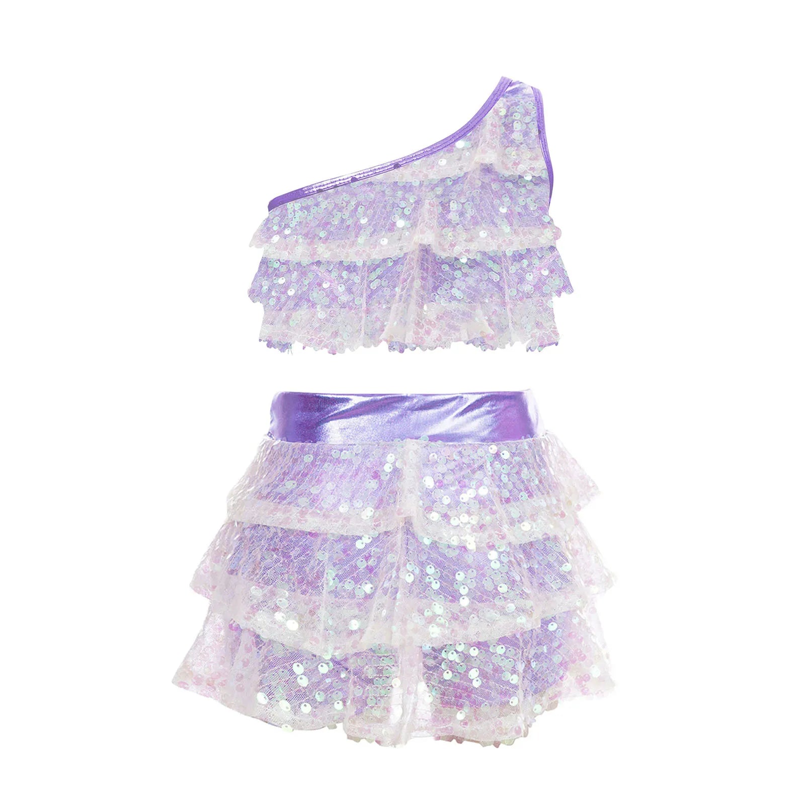 Tenue de danseuse sexy violet clair pour sex doll