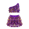 Tenue de danseuse sexy violette pour sex doll