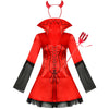 Tenue de diablesse rouge pour sex doll