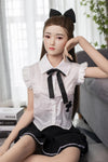 Touka - Sex doll japonaise en tenue noire et blanche