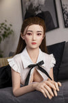 Touka - Sex doll japonaise en tenue noire et blanche