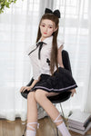 Touka - Sex doll japonaise en tenue noire et blanche