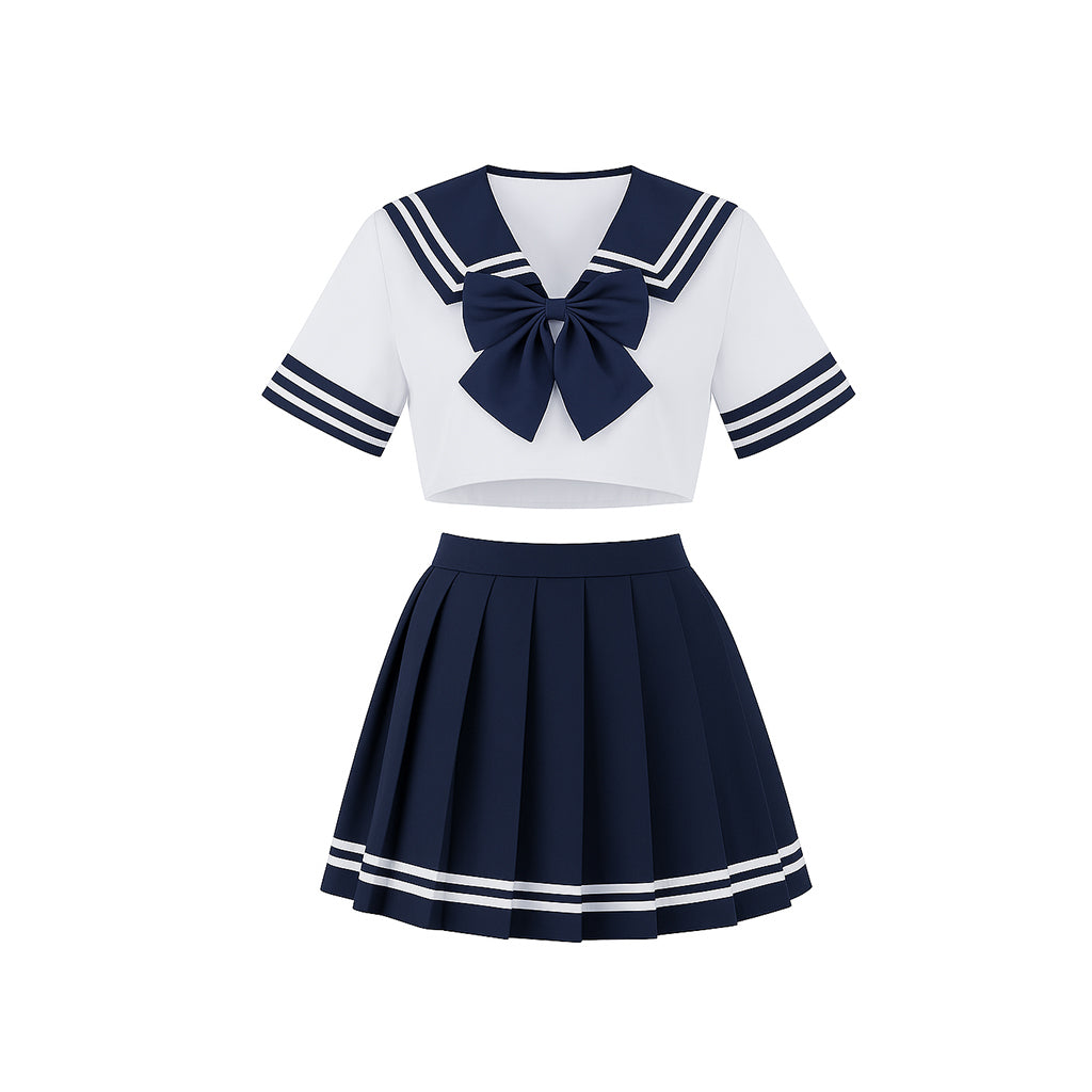 Uniforme d'étudiante japonaise bleu marine pour sex doll