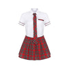 Uniforme d’étudiante rouge et blanc pour sex doll