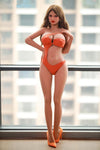 Velislava - Sex doll brune aux yeux bleus