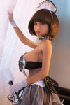 Myriam, sex doll en tenue de soubrette 140 cm