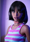 Nafissatou - Sex doll noire aux yeux bleus