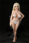 Vika – Mini sex doll blonde aux yeux bleus de 100 cm